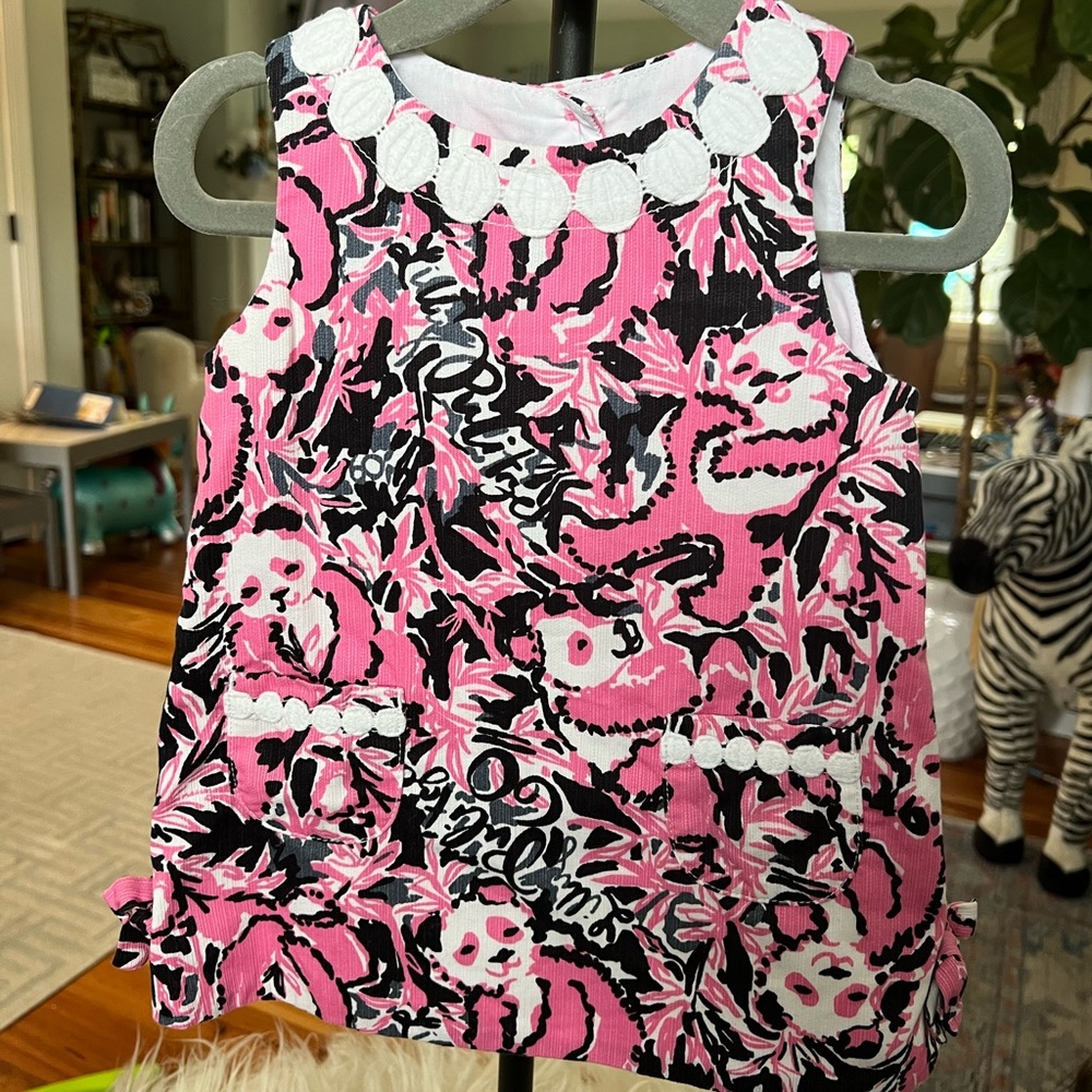 EUC panda Lilly Pulitzer dress set